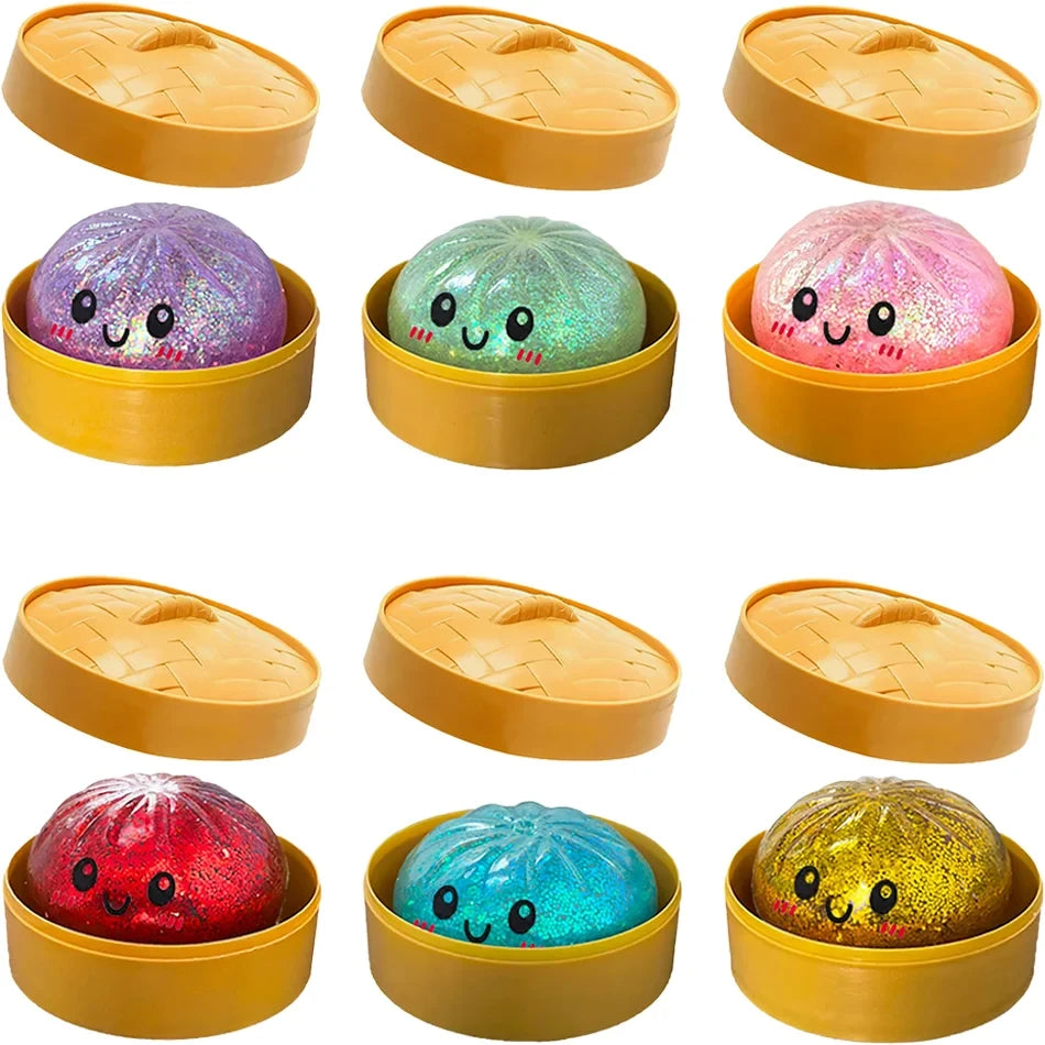 Glitter Dumpling Sensory Squishy Toy