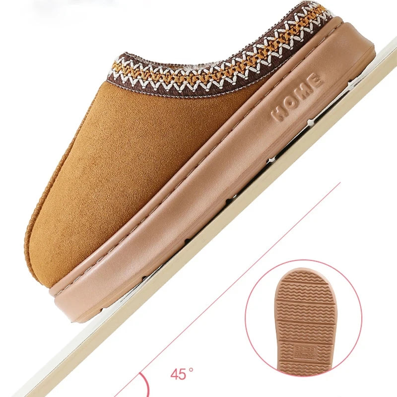 Soft Fluffy Platform Slippers
