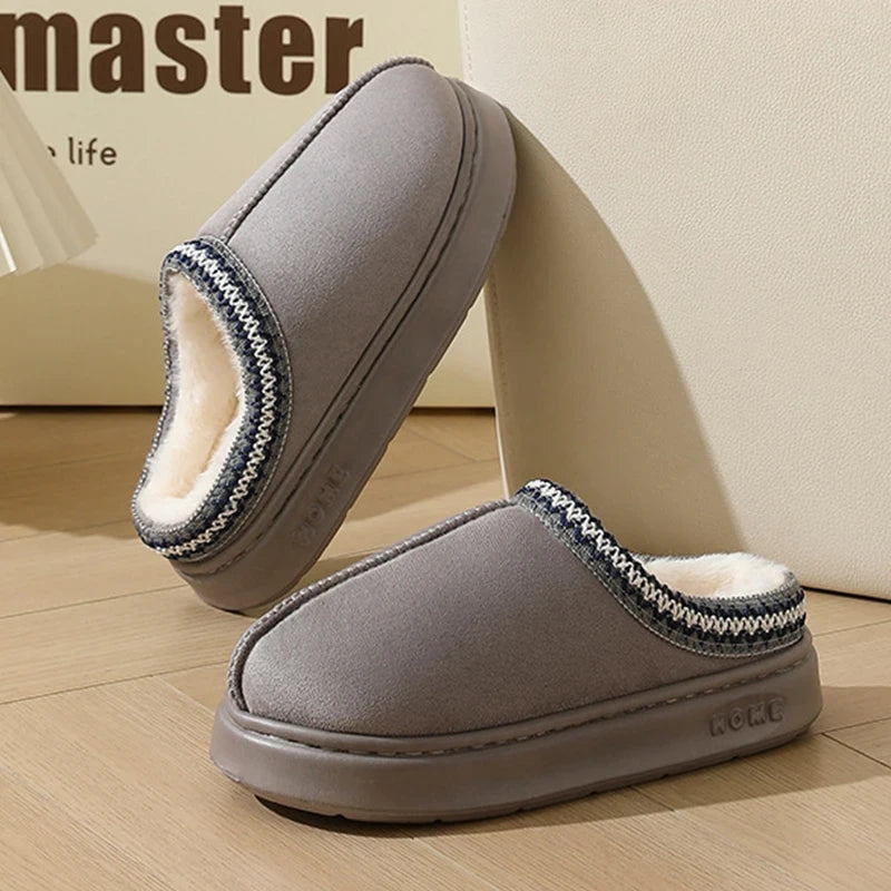 Soft Fluffy Platform Slippers